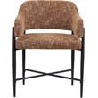 Meridian Furniture Dame Cognac Polyester Dining Chair (Set of 2)