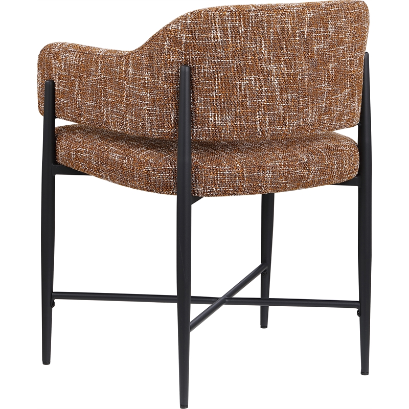 Meridian Furniture Dame Cognac Polyester Dining Chair (Set of 2)