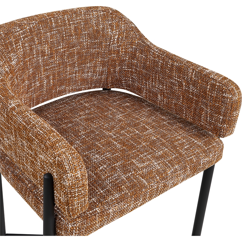 Meridian Furniture Dame Cognac Polyester Dining Chair (Set of 2)