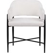 Meridian Furniture Dame Cream Polyester Dining Chair (Set of 2)