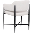 Meridian Furniture Dame Cream Polyester Dining Chair (Set of 2)