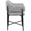 Meridian Furniture Dame Grey Polyester Dining Chair (Set of 2)