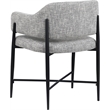 Meridian Furniture Dame Grey Polyester Dining Chair (Set of 2)