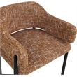 Meridian Furniture Dame Cognac Polyester Counter Stool (Set of 2)