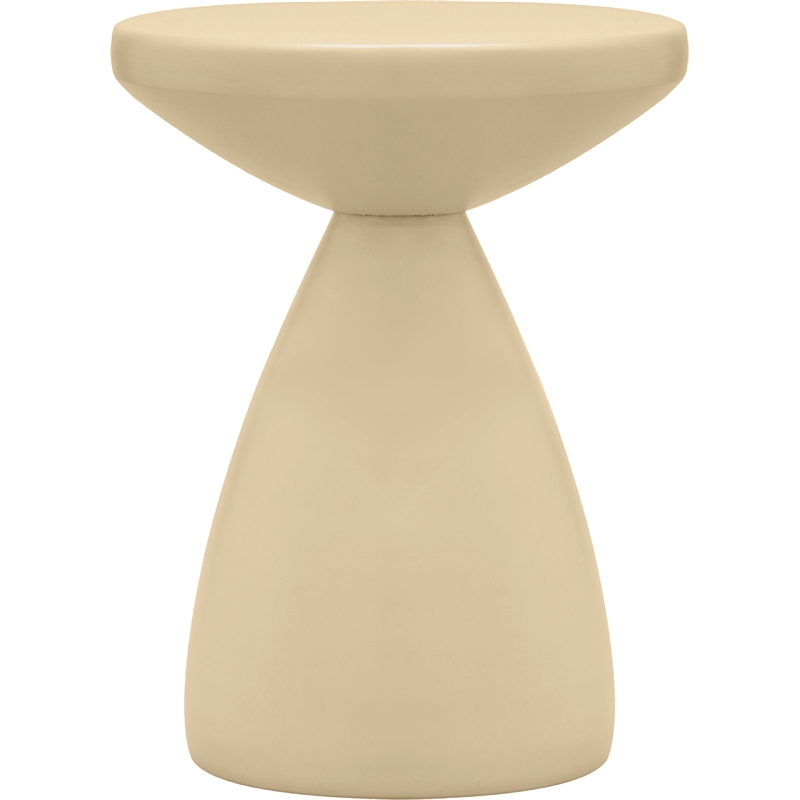 Meridian Furniture Anika Beige Iron Side Table