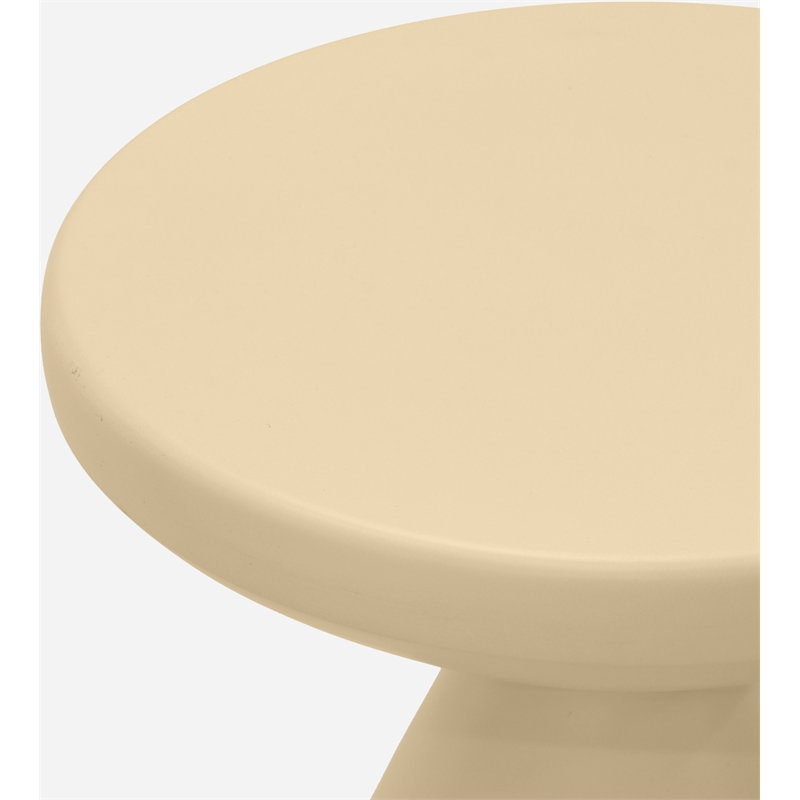 Meridian Furniture Anika Beige Iron Side Table