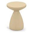 Meridian Furniture Anika Beige Iron Side Table