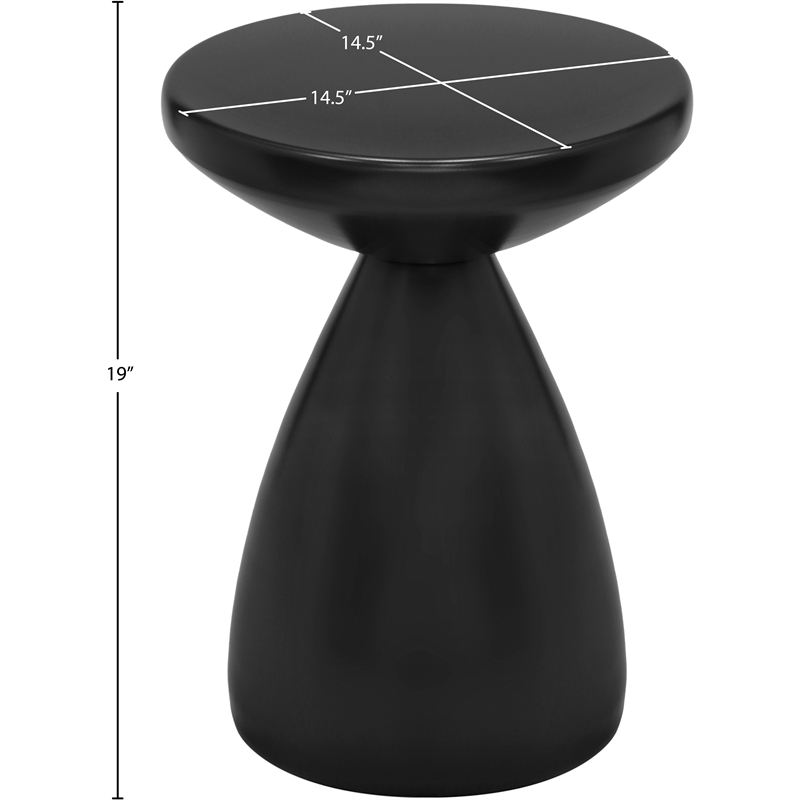Meridian Furniture Anika Black Iron Side Table