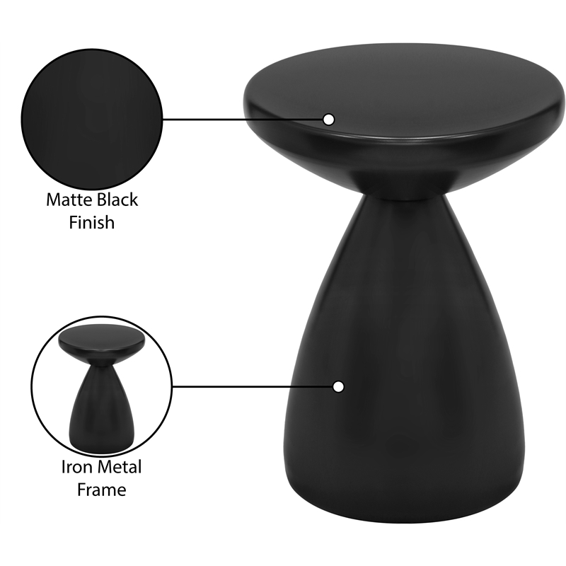 Meridian Furniture Anika Black Iron Side Table