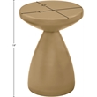 Meridian Furniture Anika Brown Iron Side Table