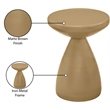 Meridian Furniture Anika Brown Iron Side Table