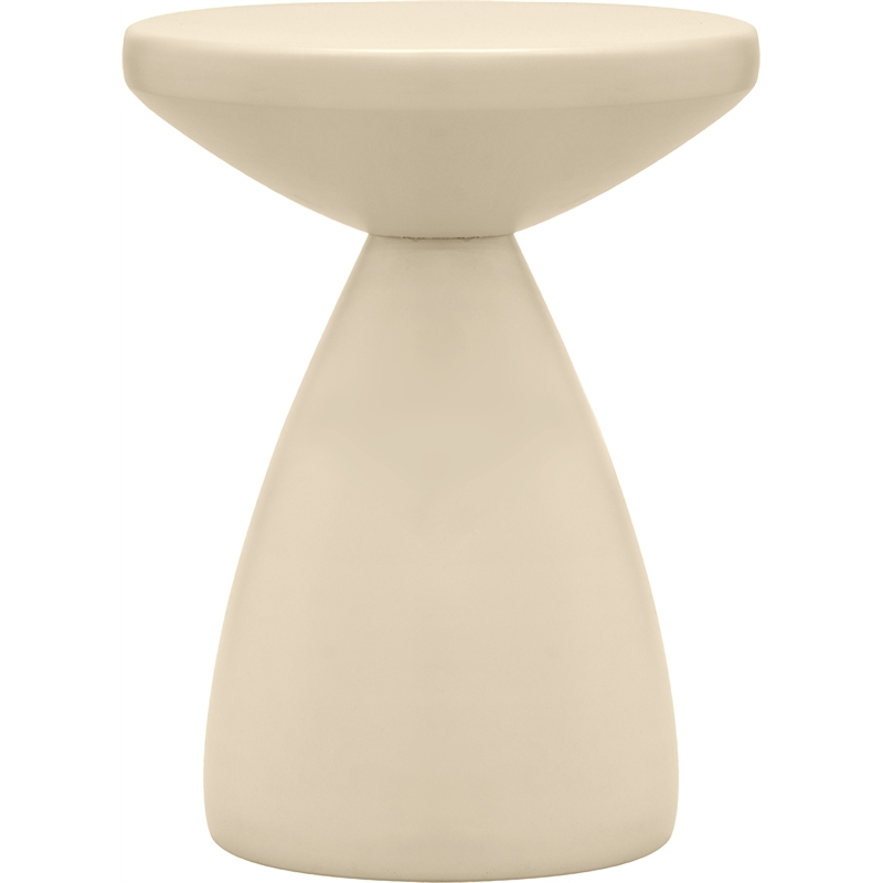 Meridian Furniture Anika Cream Iron Side Table