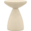 Meridian Furniture Anika Cream Iron Side Table