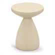 Meridian Furniture Anika Cream Iron Side Table