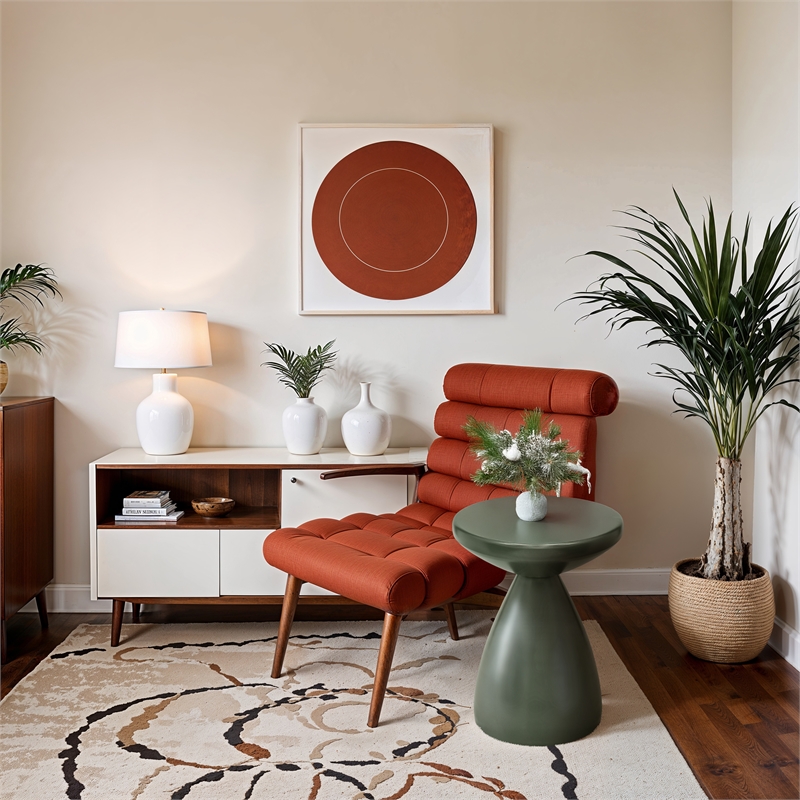 Meridian Furniture Anika Green Iron Side Table