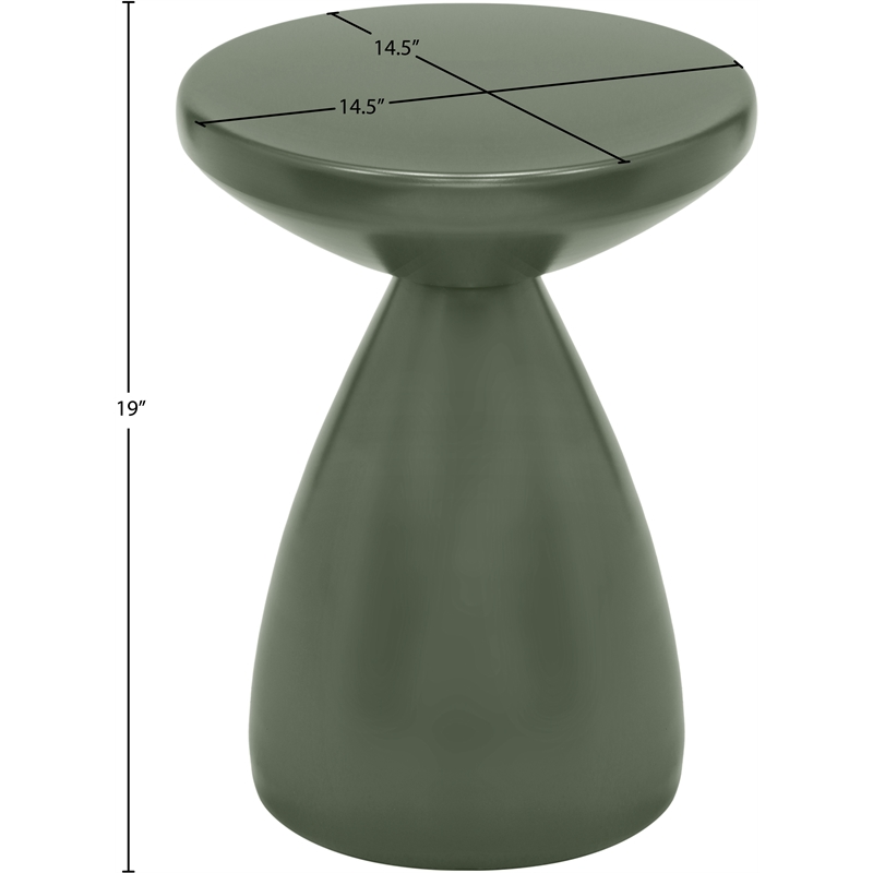 Meridian Furniture Anika Green Iron Side Table