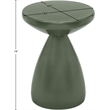 Meridian Furniture Anika Green Iron Side Table