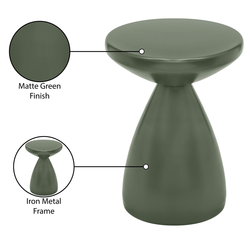 Meridian Furniture Anika Green Iron Side Table