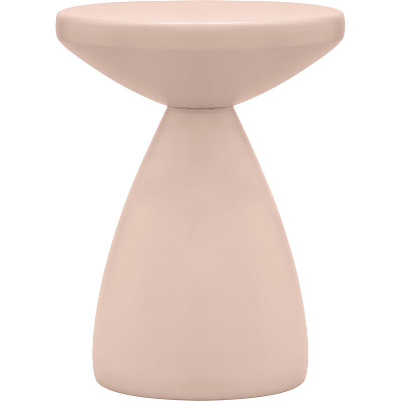 meridian furniture anika pink iron side table