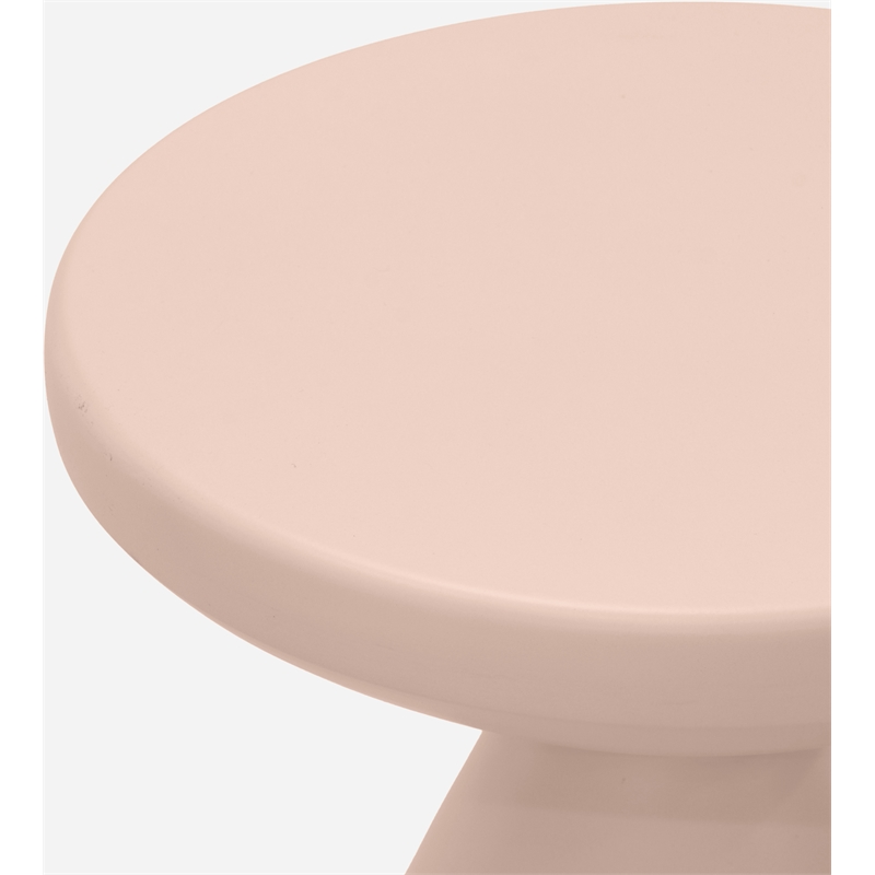 meridian furniture anika pink iron side table