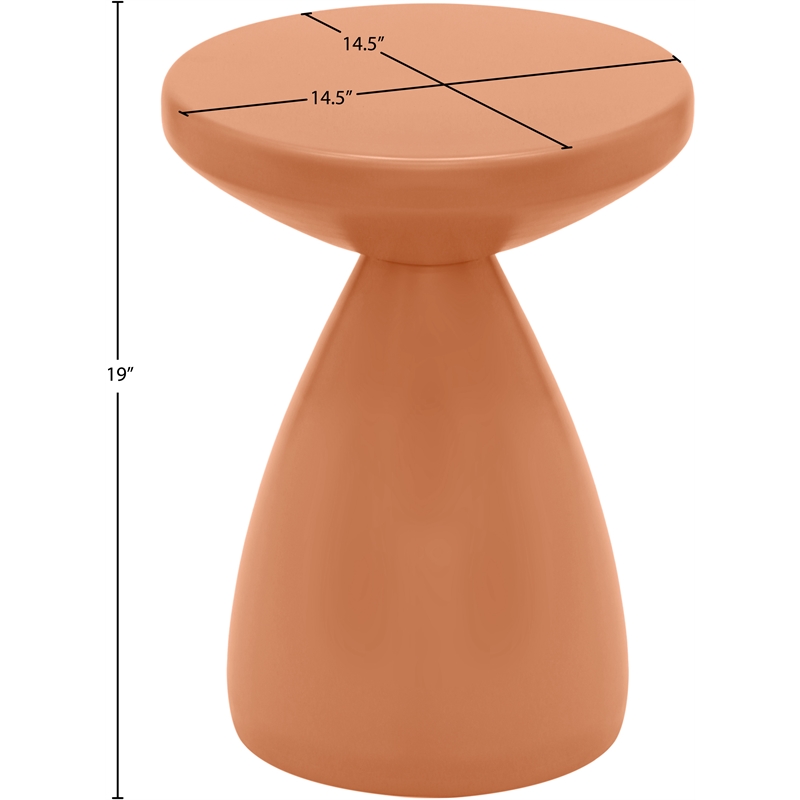 Meridian Furniture Anika Salmon Iron Side Table