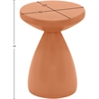 Meridian Furniture Anika Salmon Iron Side Table