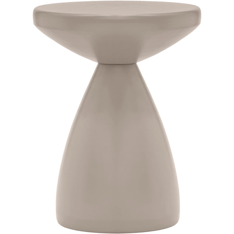 Meridian Furniture Anika Taupe Iron Side Table
