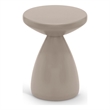 Meridian Furniture Anika Taupe Iron Side Table