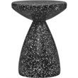 Meridian Furniture Anika Black Iron Terrazzo Side Table