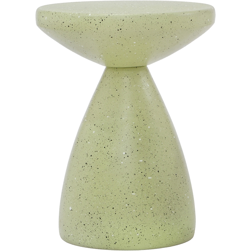 Meridian Furniture Anika Green Iron Terrazzo Side Table