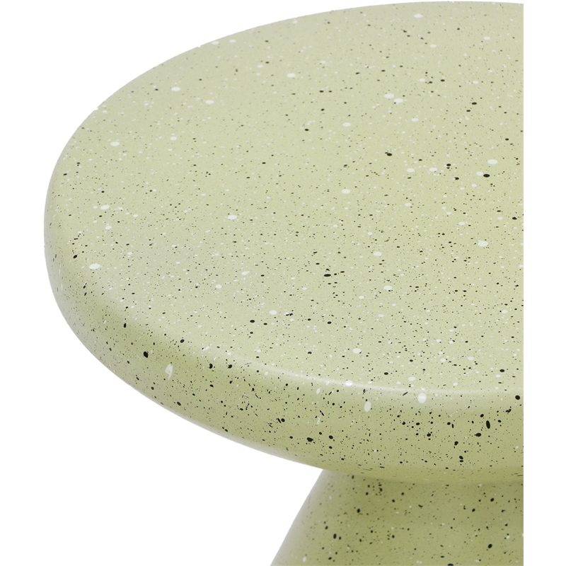 Meridian Furniture Anika Green Iron Terrazzo Side Table