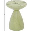 Meridian Furniture Anika Green Iron Terrazzo Side Table