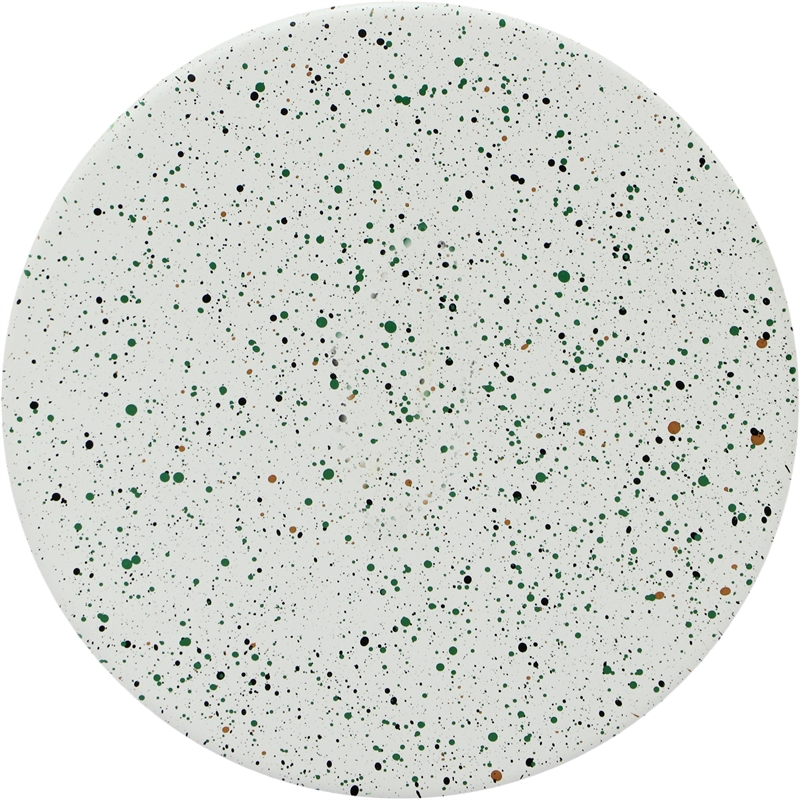 Meridian Furniture Anika White Iron Terrazzo Side Table
