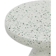 Meridian Furniture Anika White Iron Terrazzo Side Table