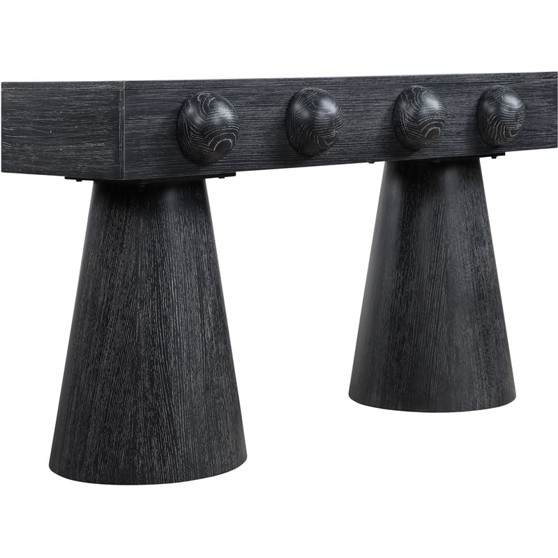 Meridian Furniture Bracciano Black Oak Veneer Console Table
