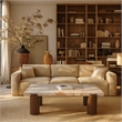 Meridian Furniture Campania Cream Marble Coffee Table