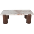 Meridian Furniture Campania Cream Marble Coffee Table