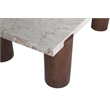 Meridian Furniture Campania Cream Marble Coffee Table