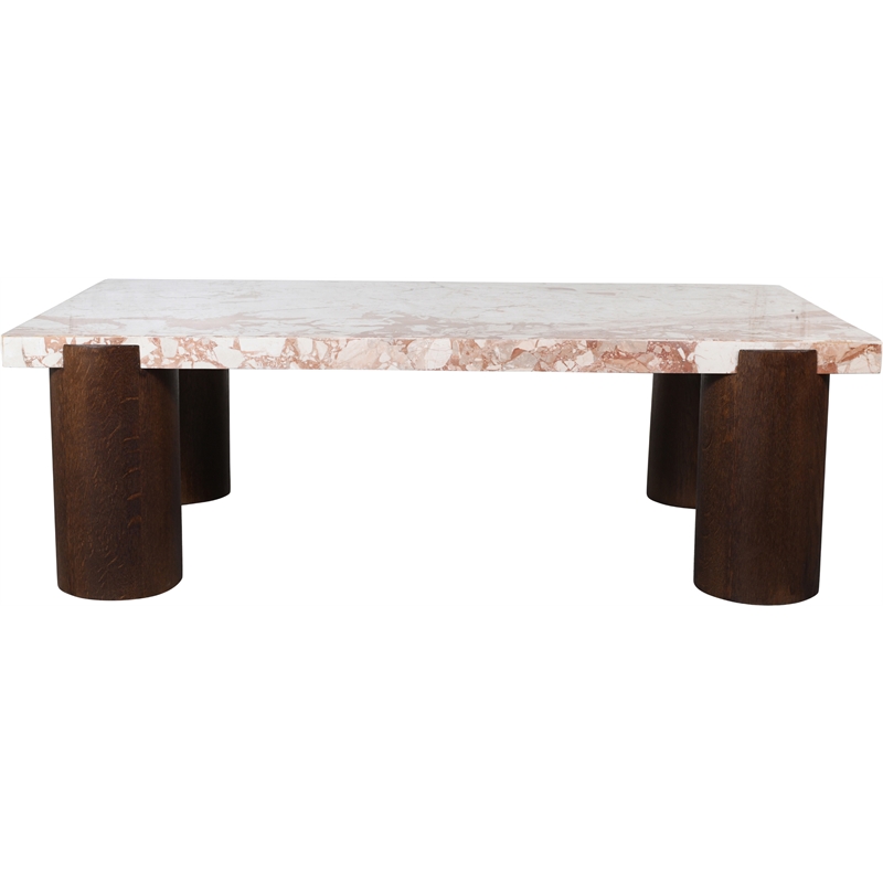 Meridian Furniture Campania Cream Marble Coffee Table