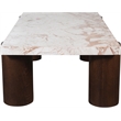 Meridian Furniture Campania Cream Marble Coffee Table
