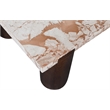 Meridian Furniture Campania Cream Marble Coffee Table