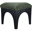 Meridian Furniture Lawson Green Chenille Fabric Ottoman