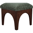 Meridian Furniture Lawson Green Chenille Fabric Ottoman