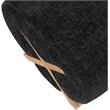 Meridian Furniture Akira Black Upholstered Ottoman
