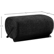 Meridian Furniture Akira Black Upholstered Ottoman
