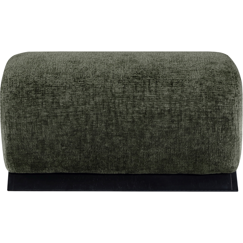 Meridian Furniture Akira Green Upholstered Ottoman