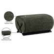 Meridian Furniture Akira Green Upholstered Ottoman