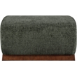 Meridian Furniture Akira Green Upholstered Ottoman