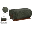Meridian Furniture Akira Green Upholstered Ottoman
