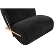 Meridian Furniture Akira Black Upholstered Accent Chair